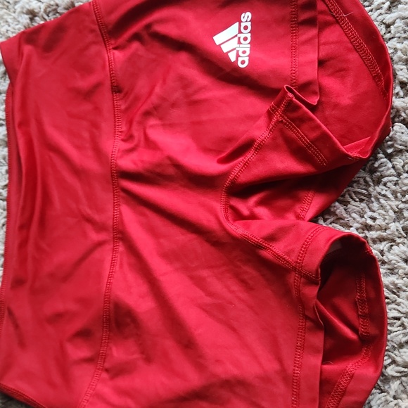 adidas Pants - Adidas Red Climalite Spanx Size Small